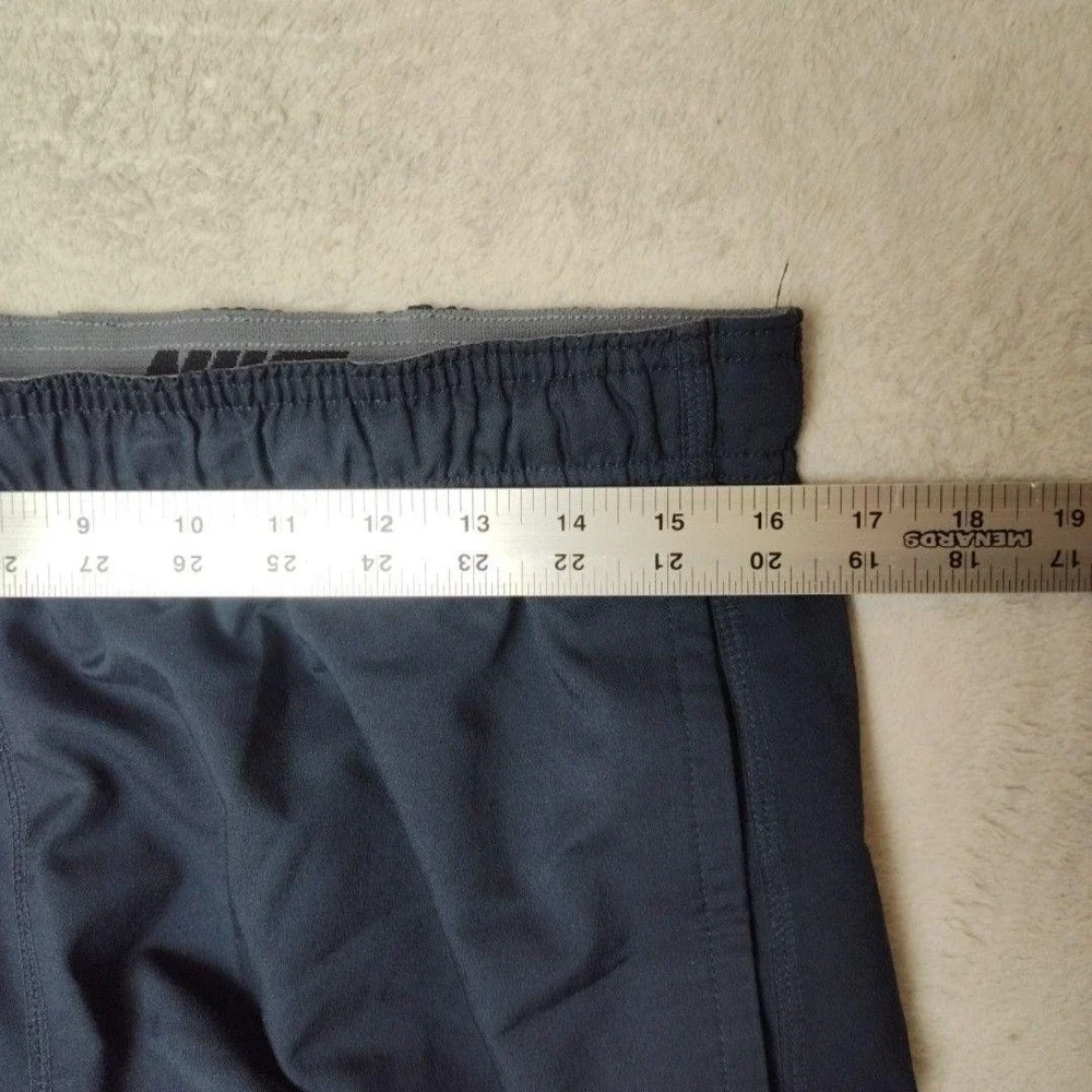 Nike‎ Track Pants Mens L Blue Woven Workout Lightweight Running Training 377788